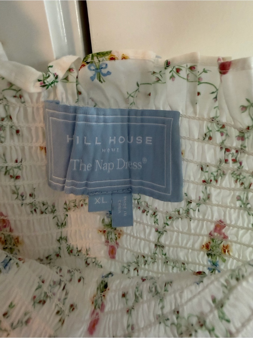 Hill House The Maternity Ellie Nap Dress - Pastel Trellis - Picture 3 of 5